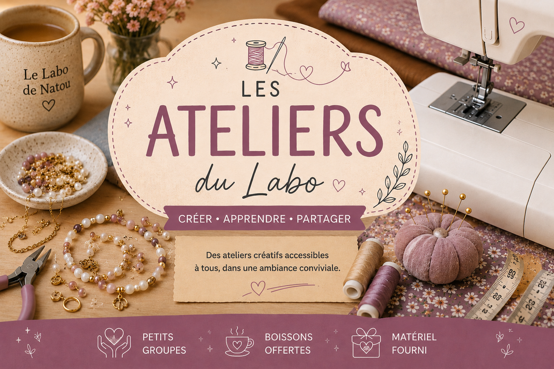 Ateliers créatifs en Nord-Isère : couture, bijoux & DIY près de Saint-Quentin-Fallavier