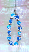 Bijou de téléphone perlée Ying Yang - Bijou artisanal coloré