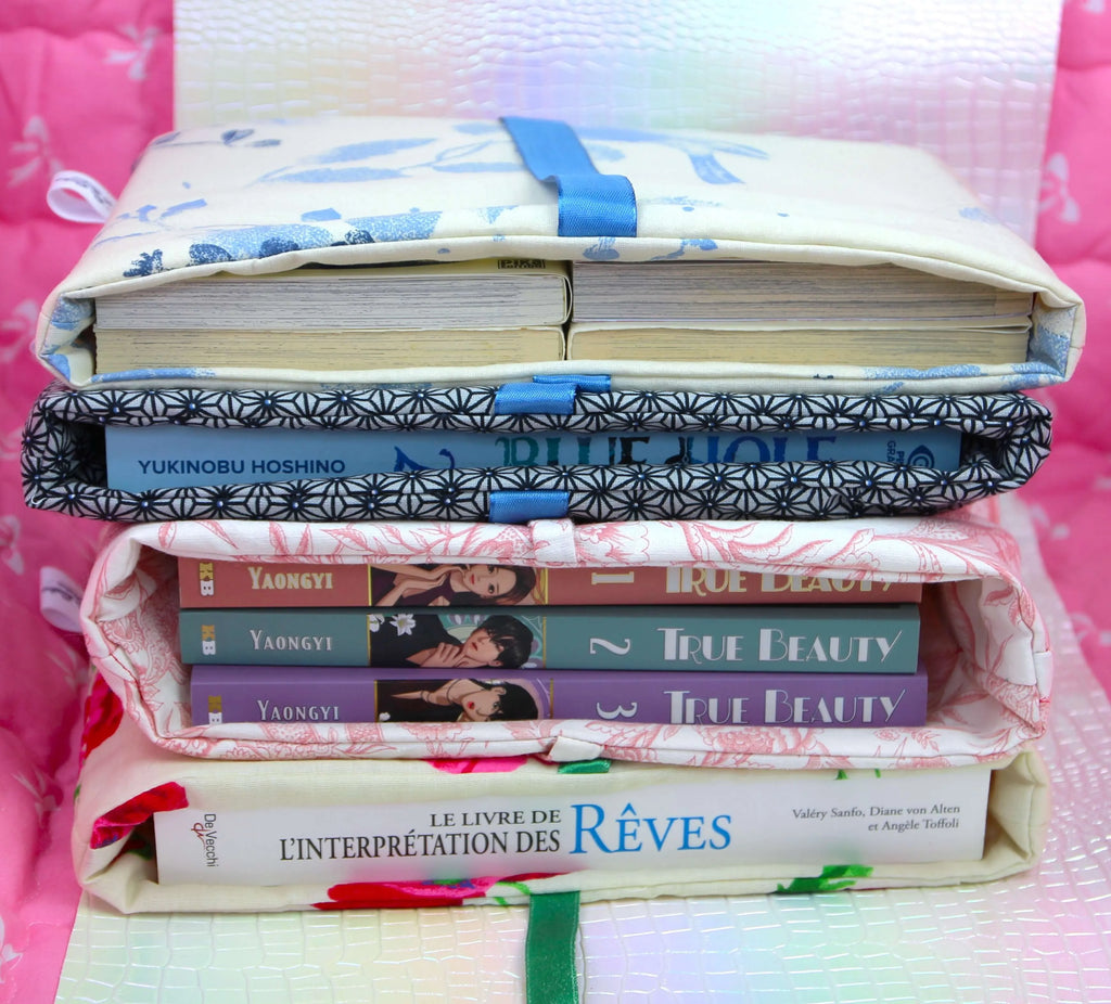 Grande Pochette à livres et Romans Brochés - Tissu de seconde main
