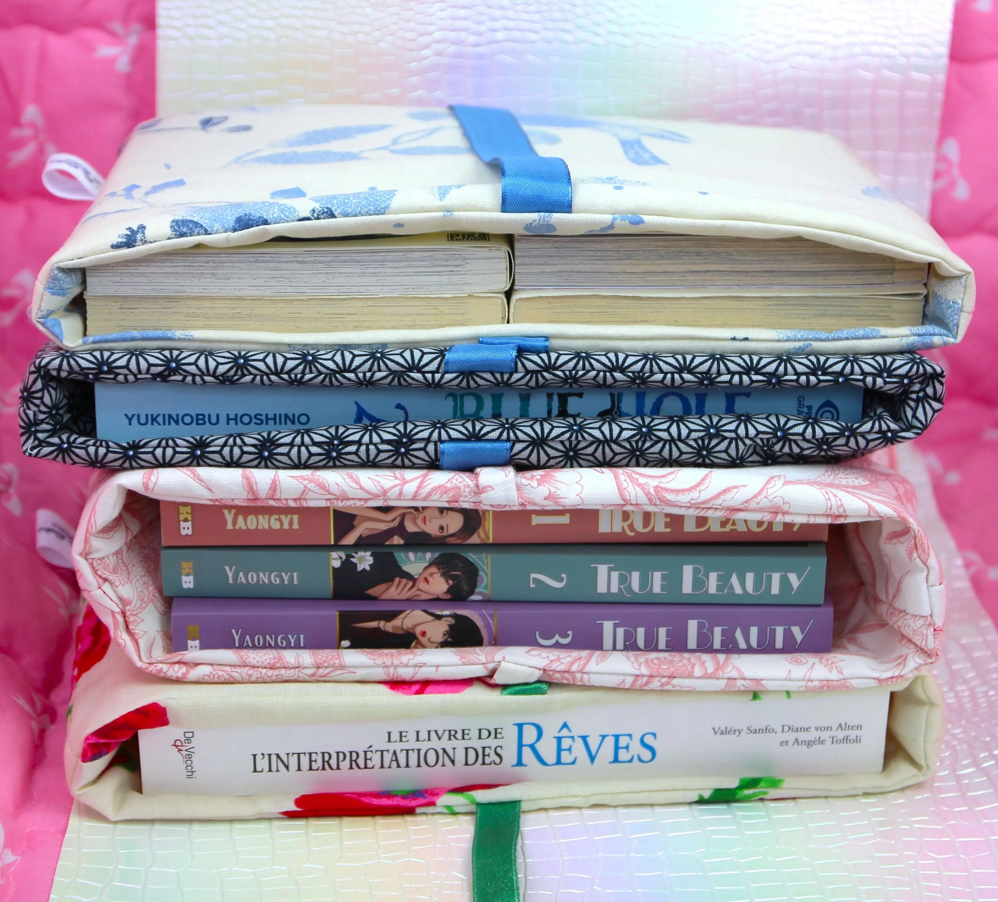 Grande Pochette à livres et Romans Brochés - Tissu de seconde main