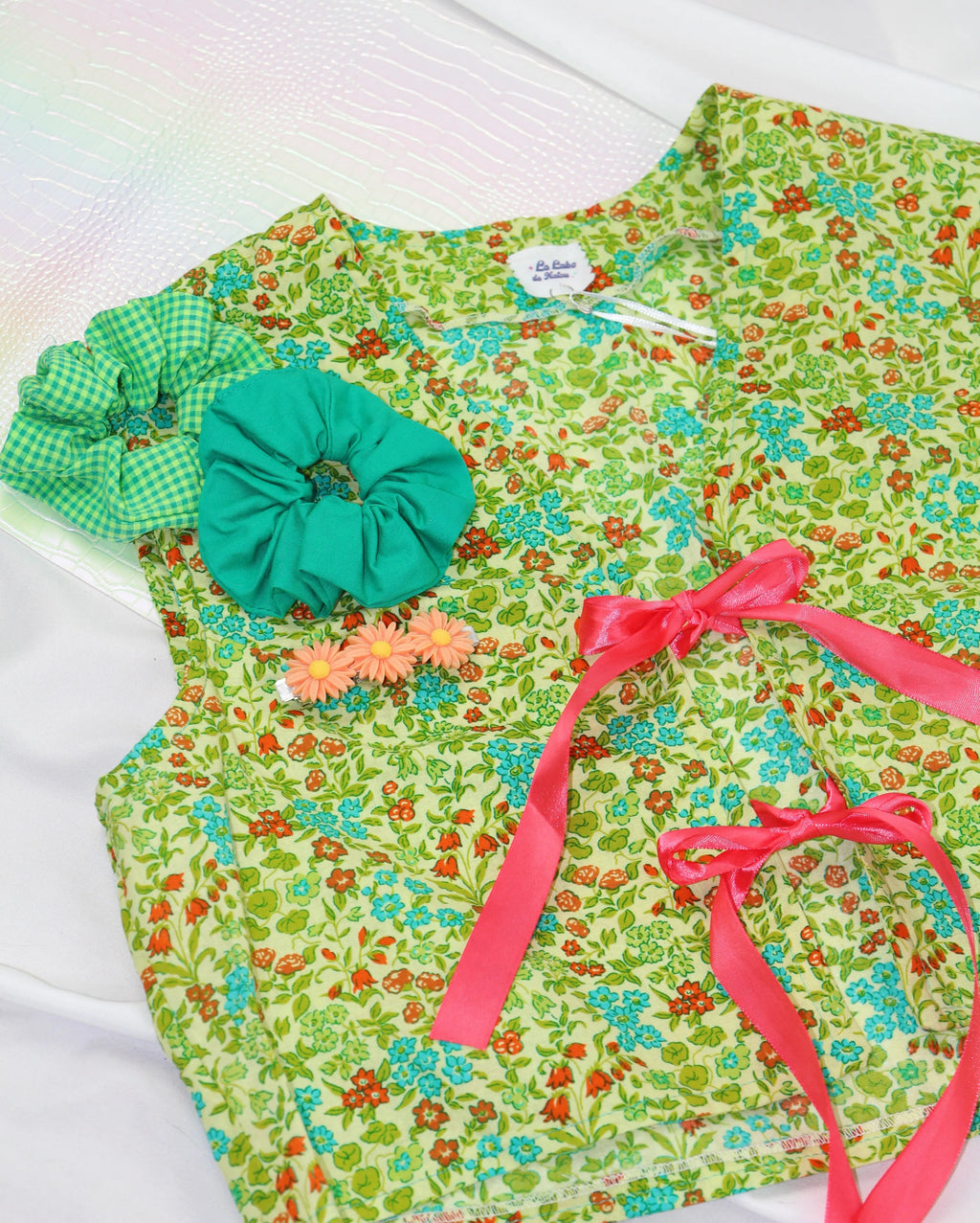 Gilet court sans manches Noué Millefleurs Champêtre