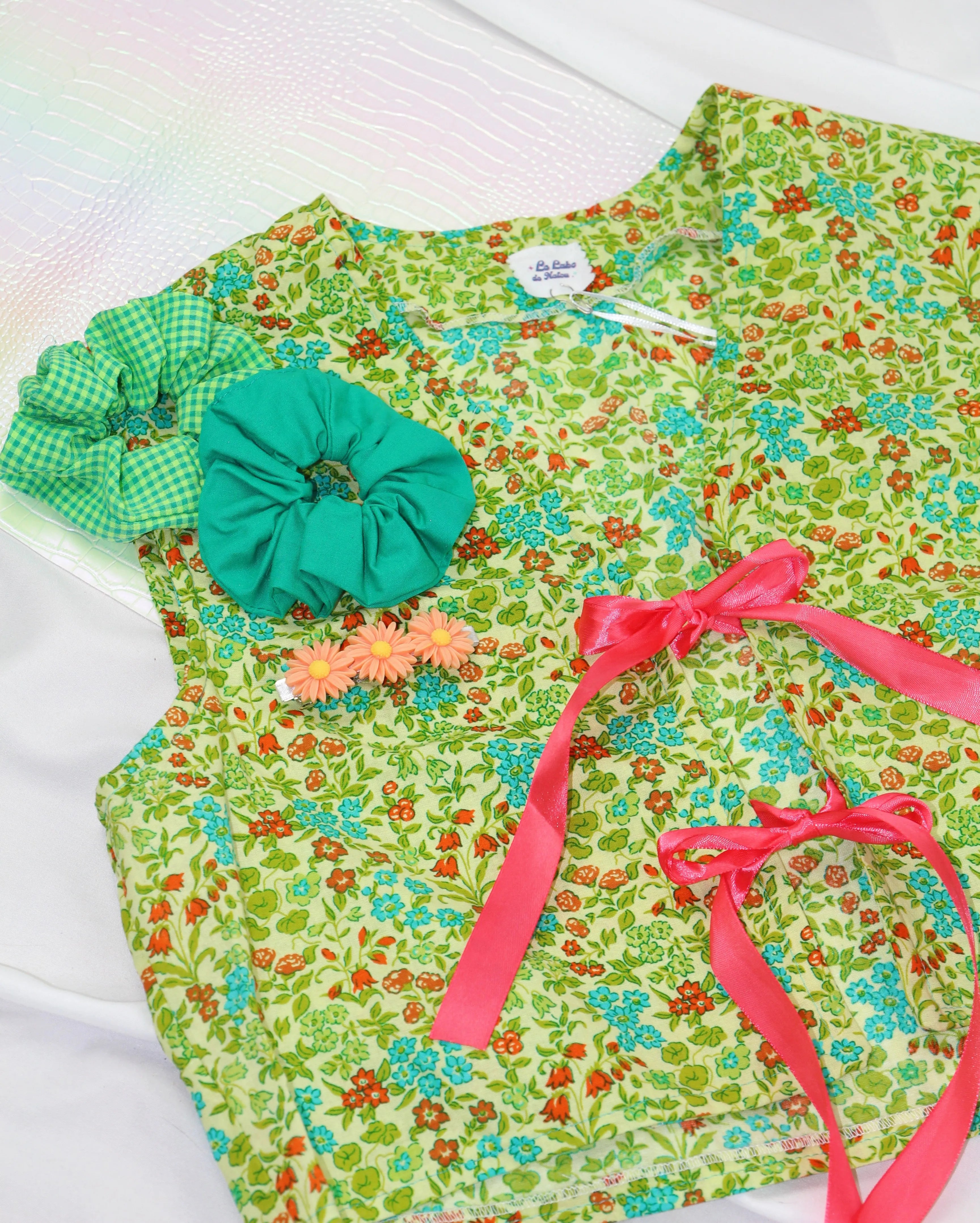 Gilet court sans manches Noué Millefleurs Champêtre