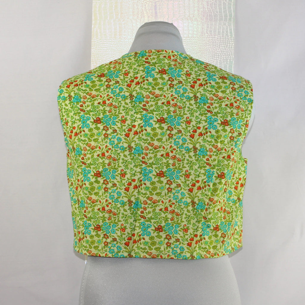 Gilet court sans manches Noué Millefleurs Champêtre