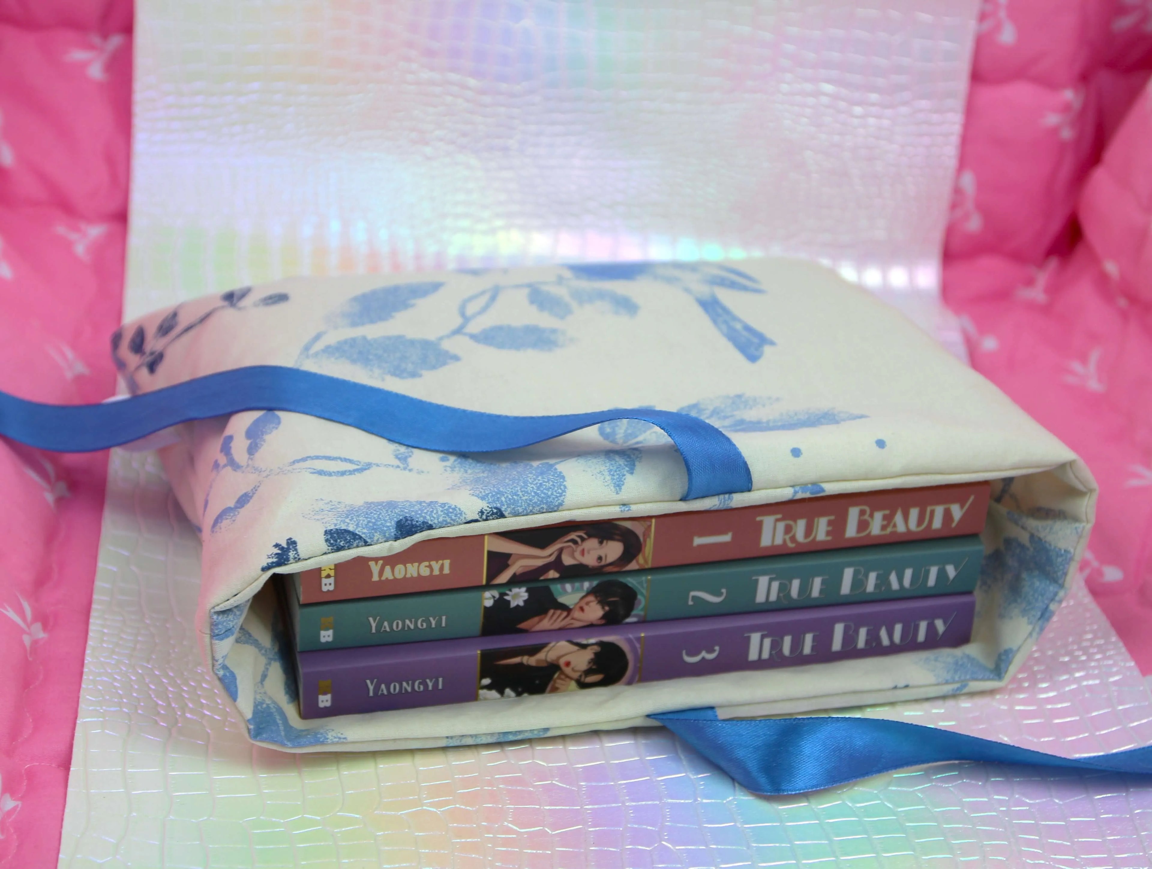 Grande Pochette à livres et Romans Brochés - Tissu de seconde main