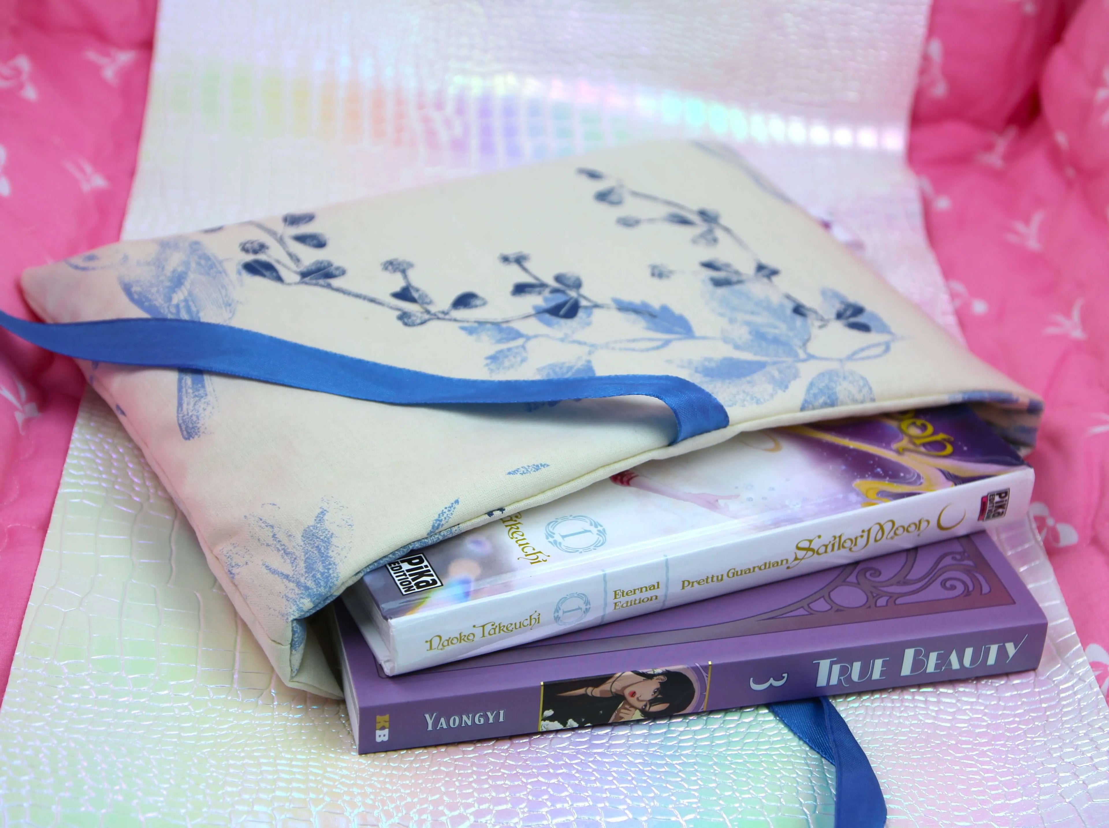 Grande Pochette à livres et Romans Brochés - Tissu de seconde main