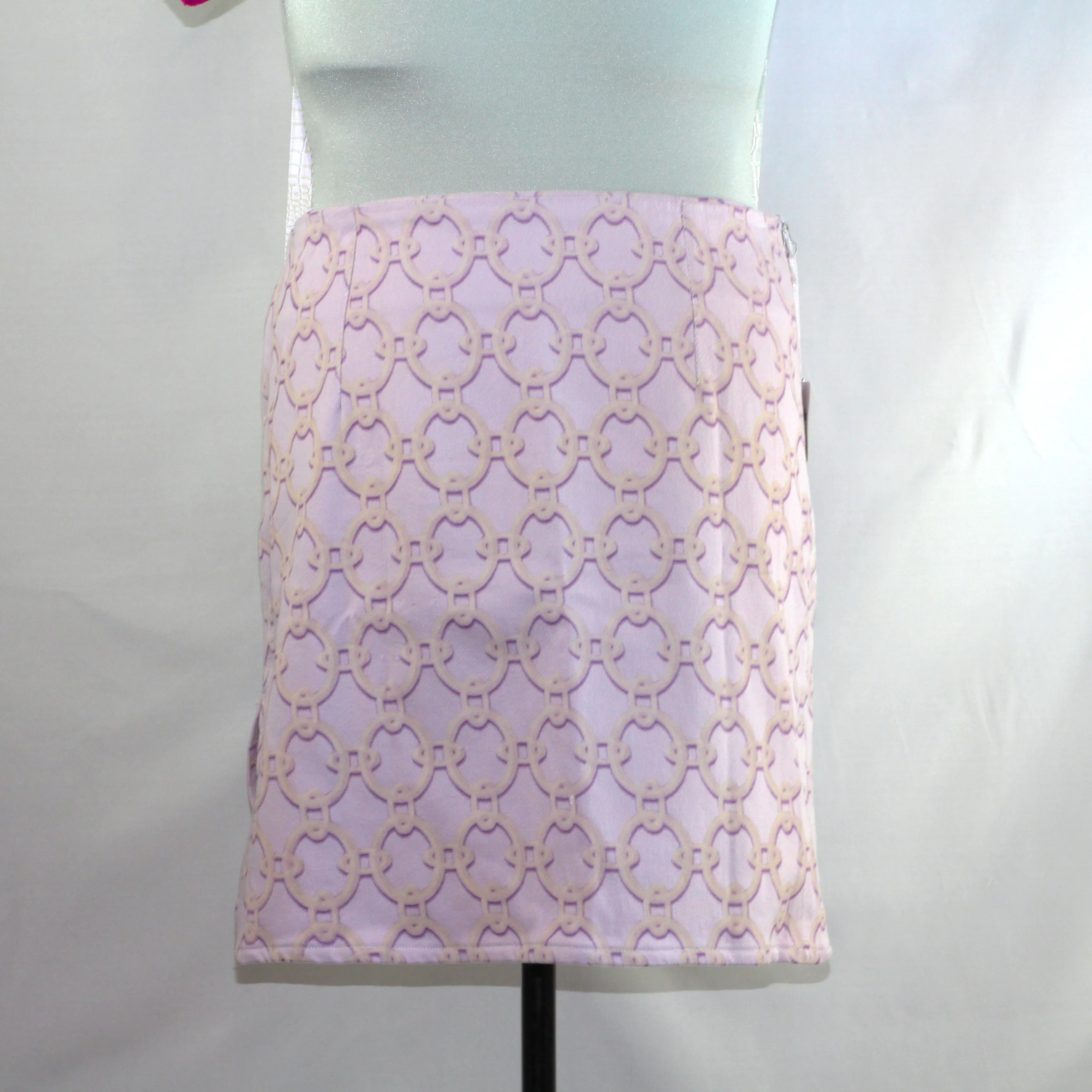 Jupe Droite Fendue "Lilac Retro"