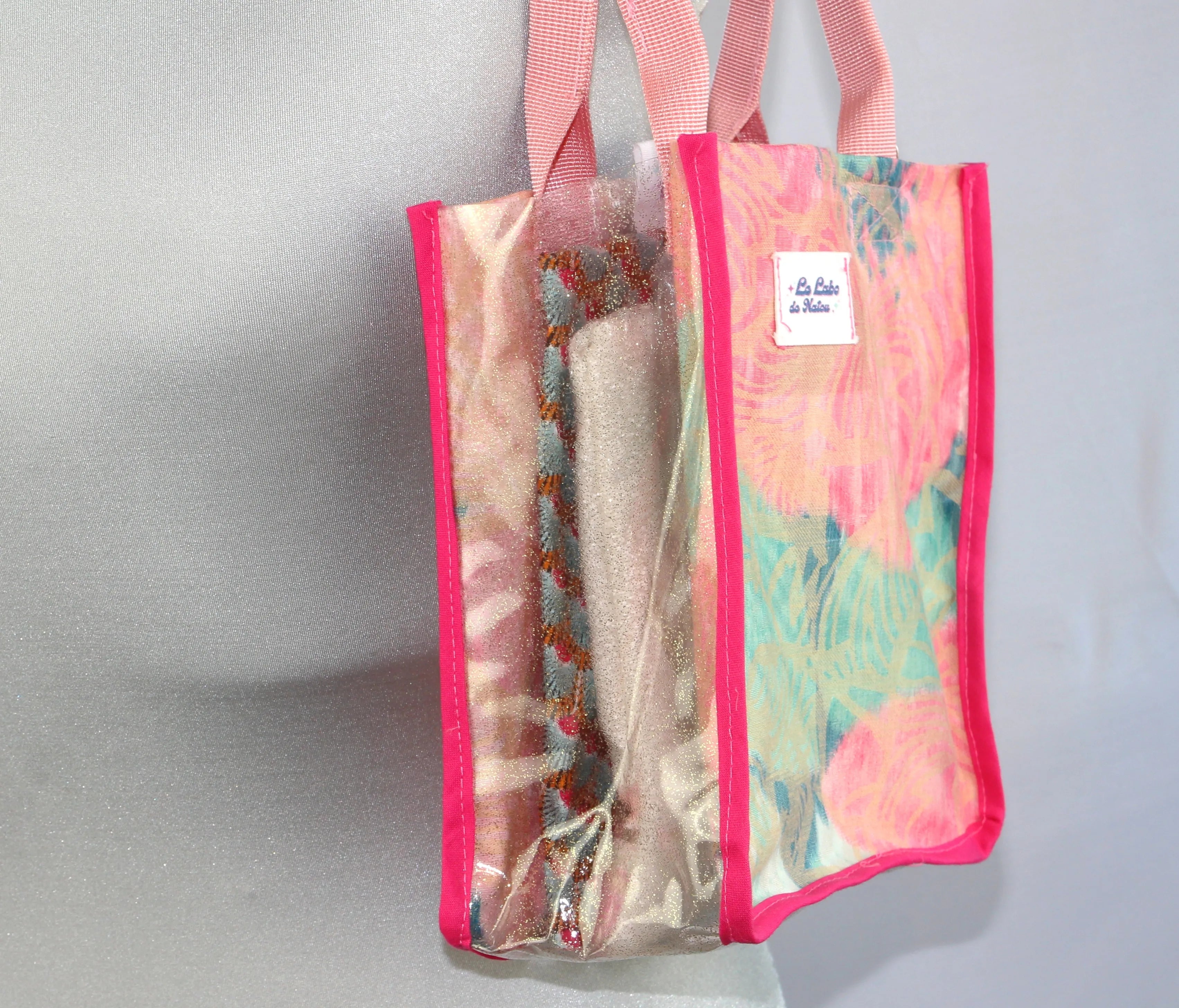 Mini Sac Cabas "Glitter & Flowers"