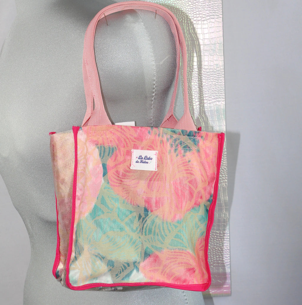 Mini Sac Cabas "Glitter & Flowers"