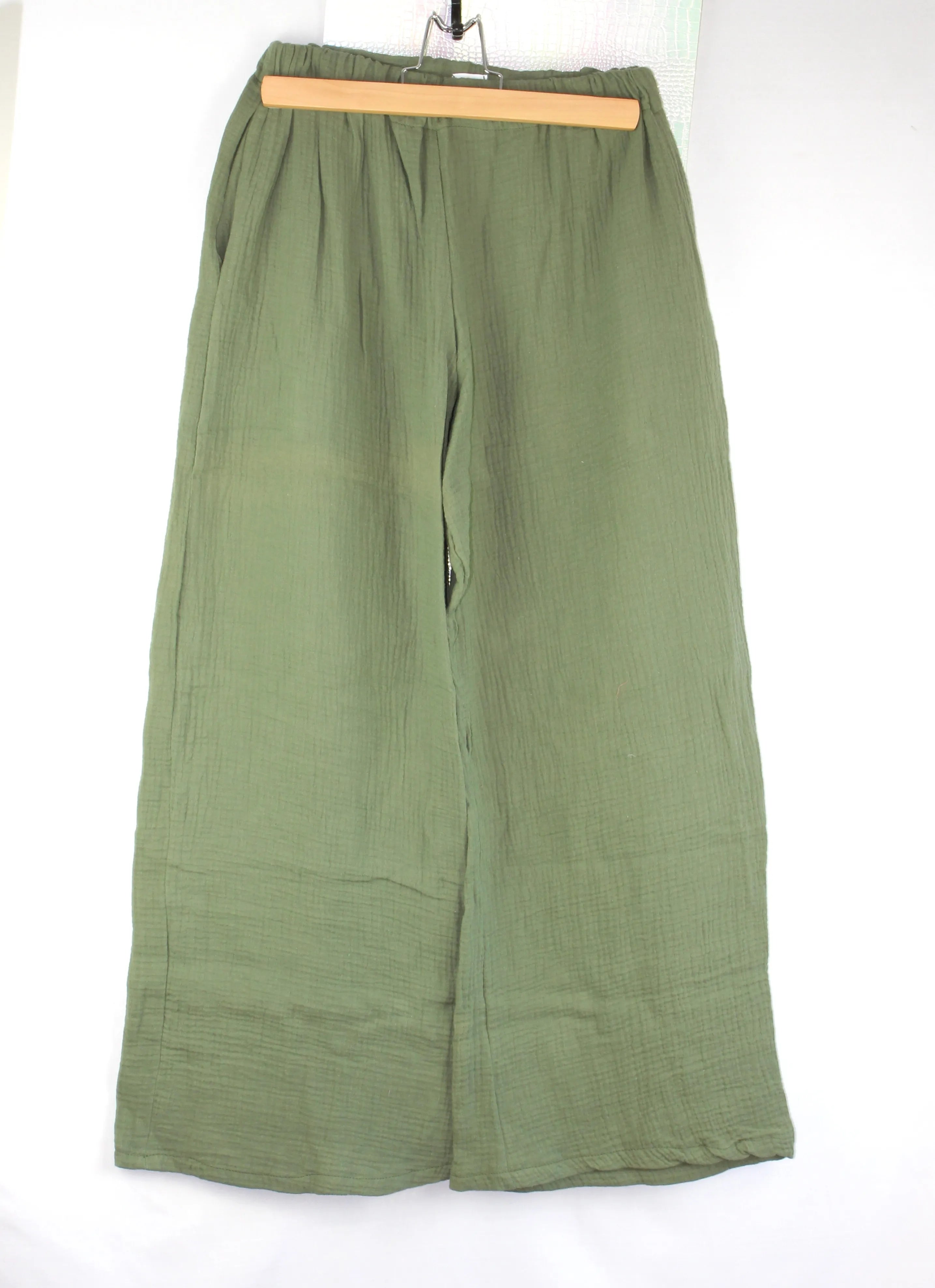 Pantalon léger en gaze de coton