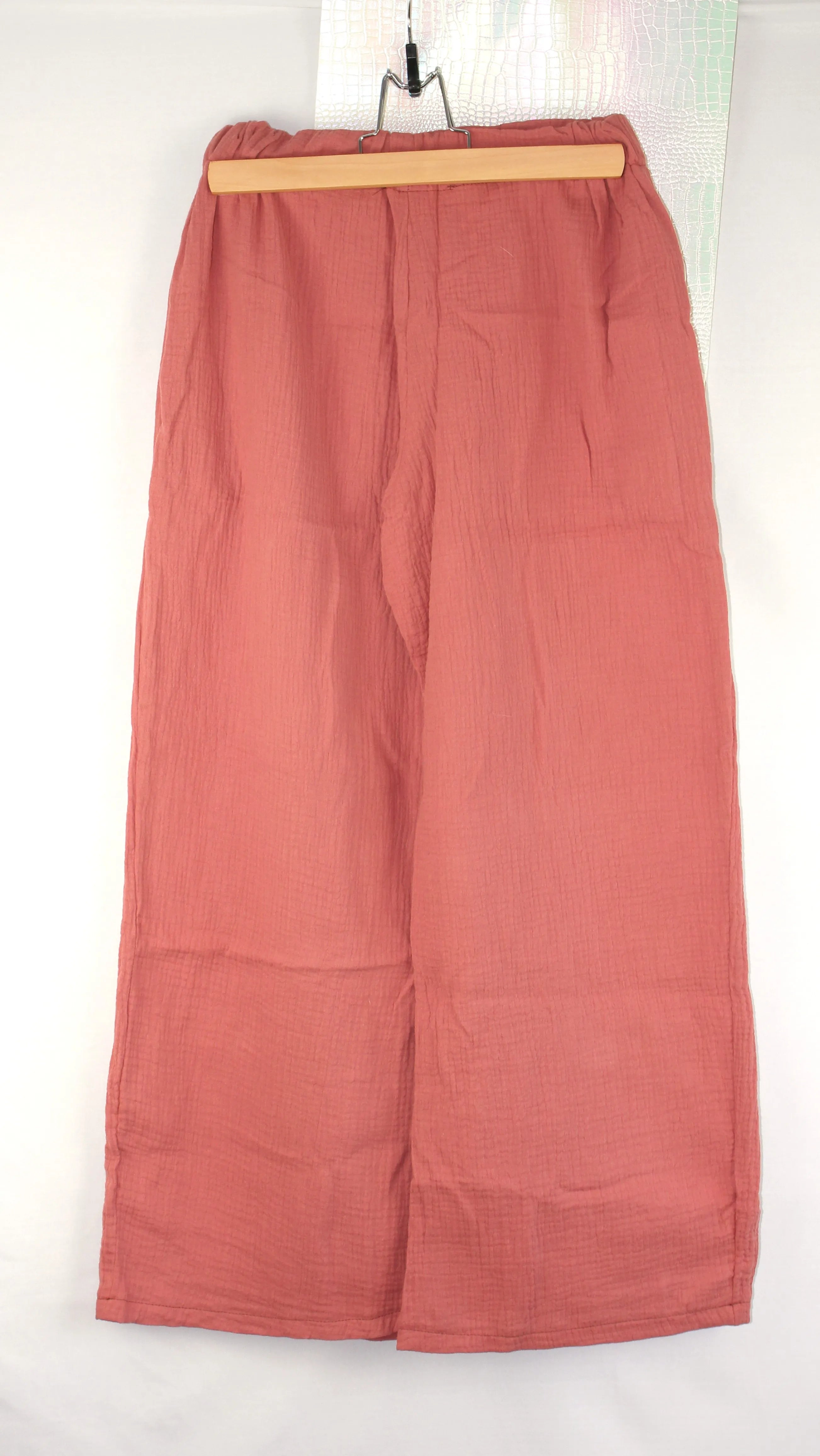 Pantalon léger en gaze de coton