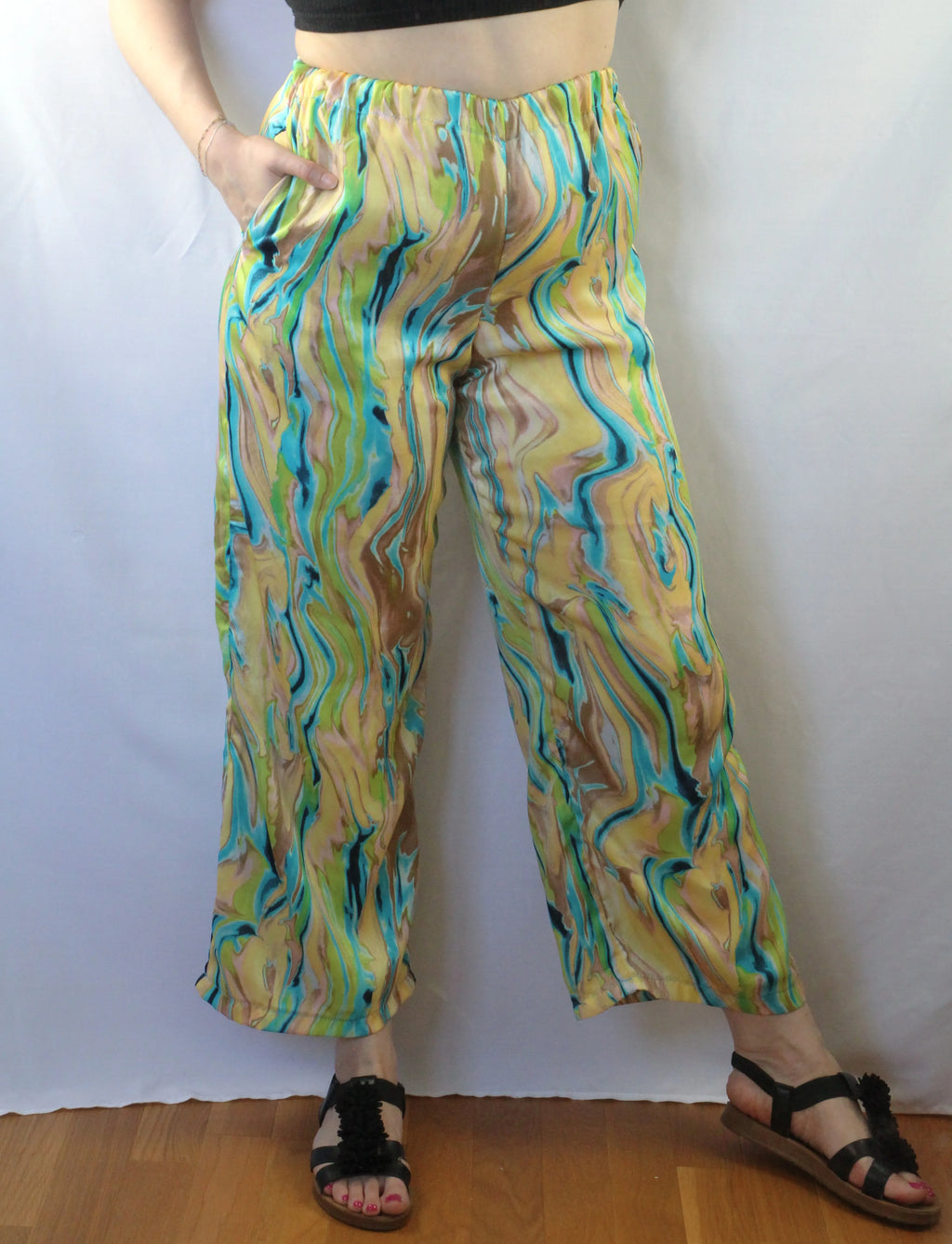 Pantalon Fluide en Satin