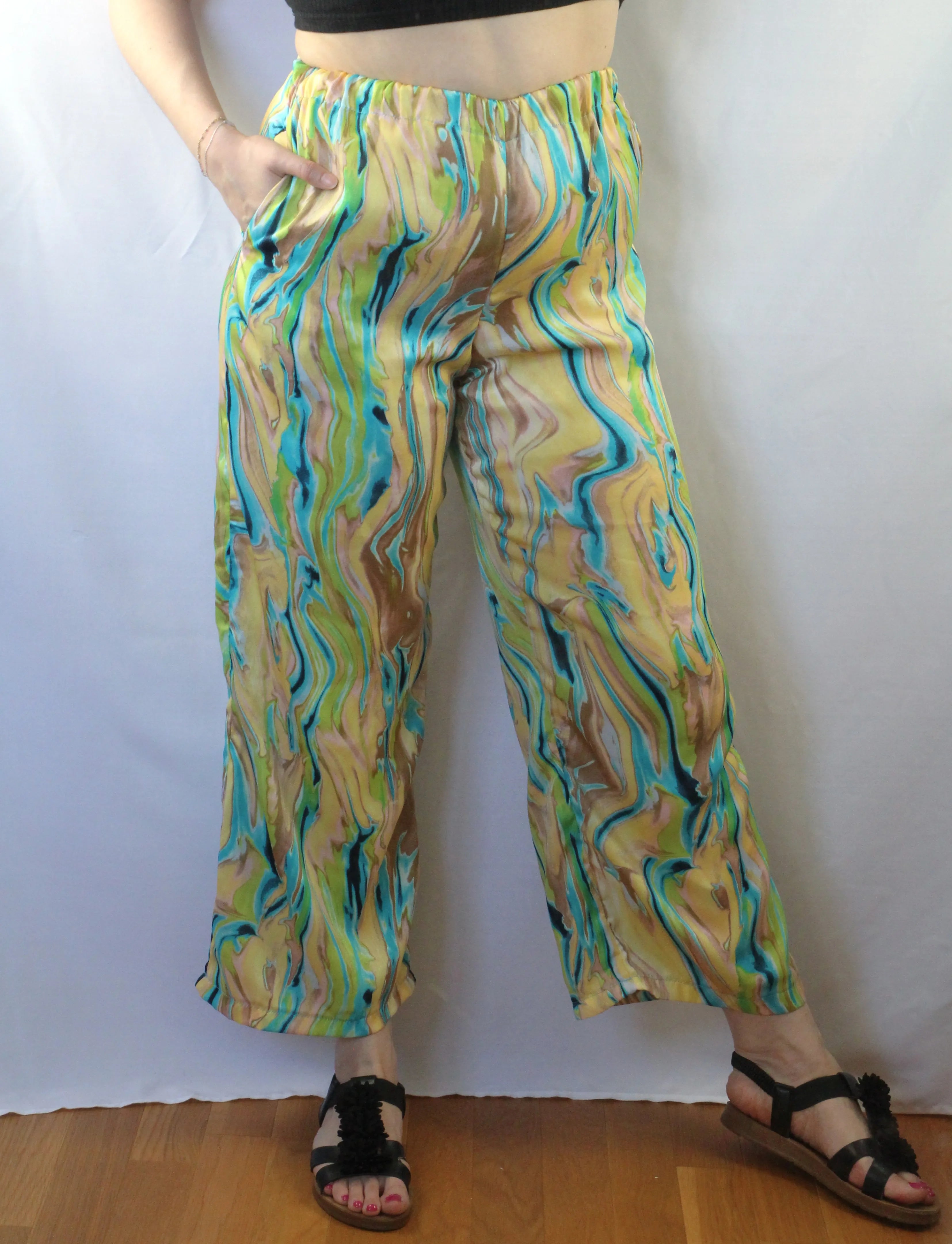 Pantalon Fluide en Satin