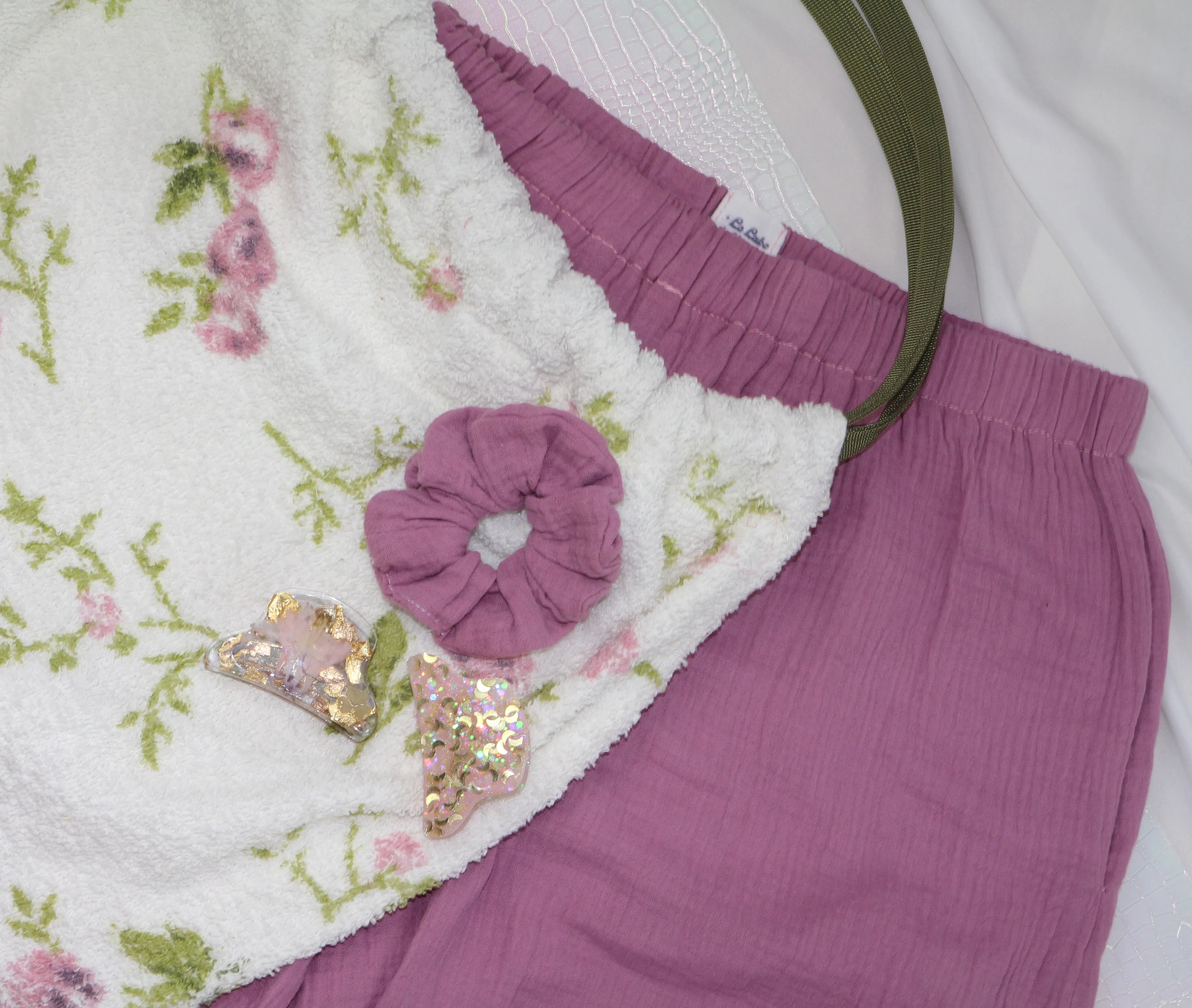 Sac Cabas Éponge Upcyclé – "English Rose"