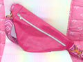 Sac banane en simili cuir fait main - Rose Fuchsia ou Orange Vitaminé