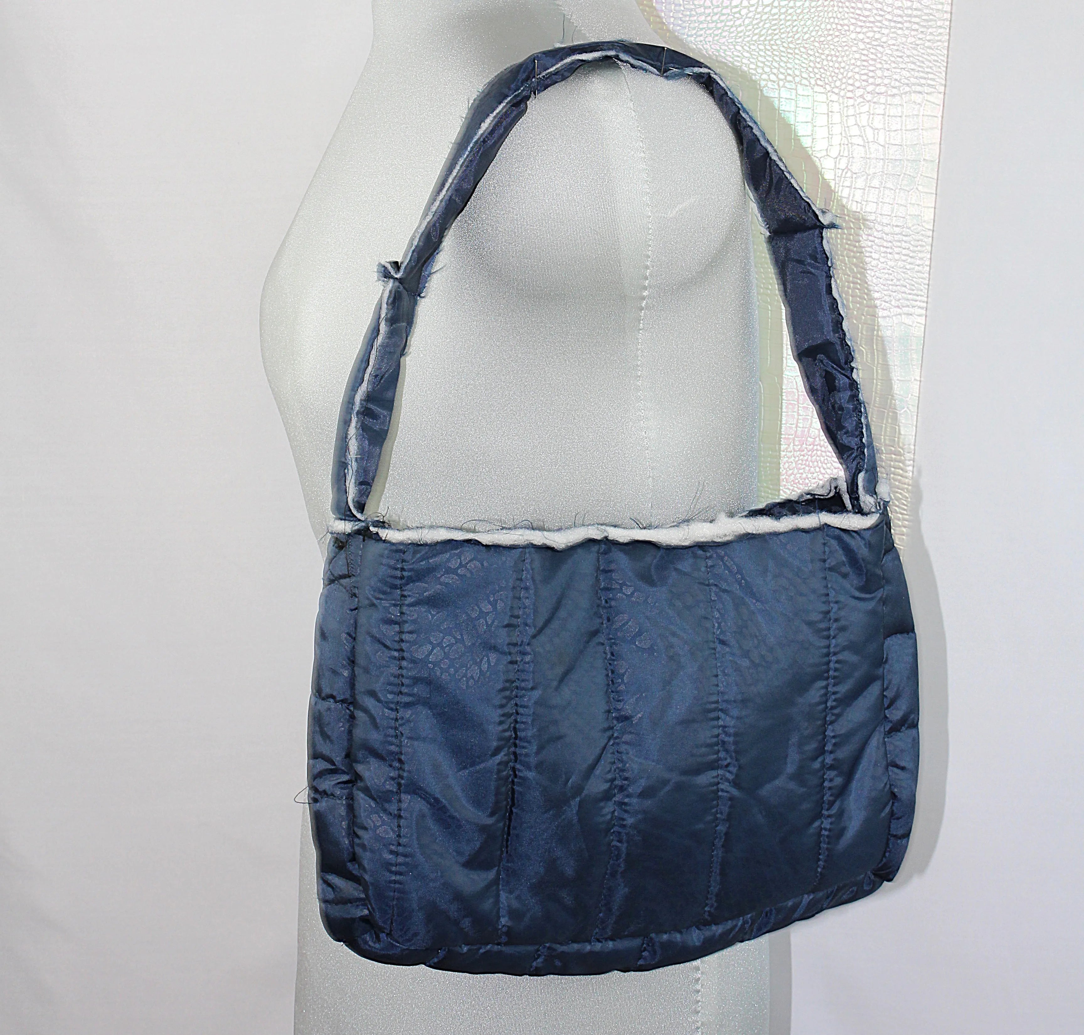 Sac à Main Matelassé "Doudoune Reptile"