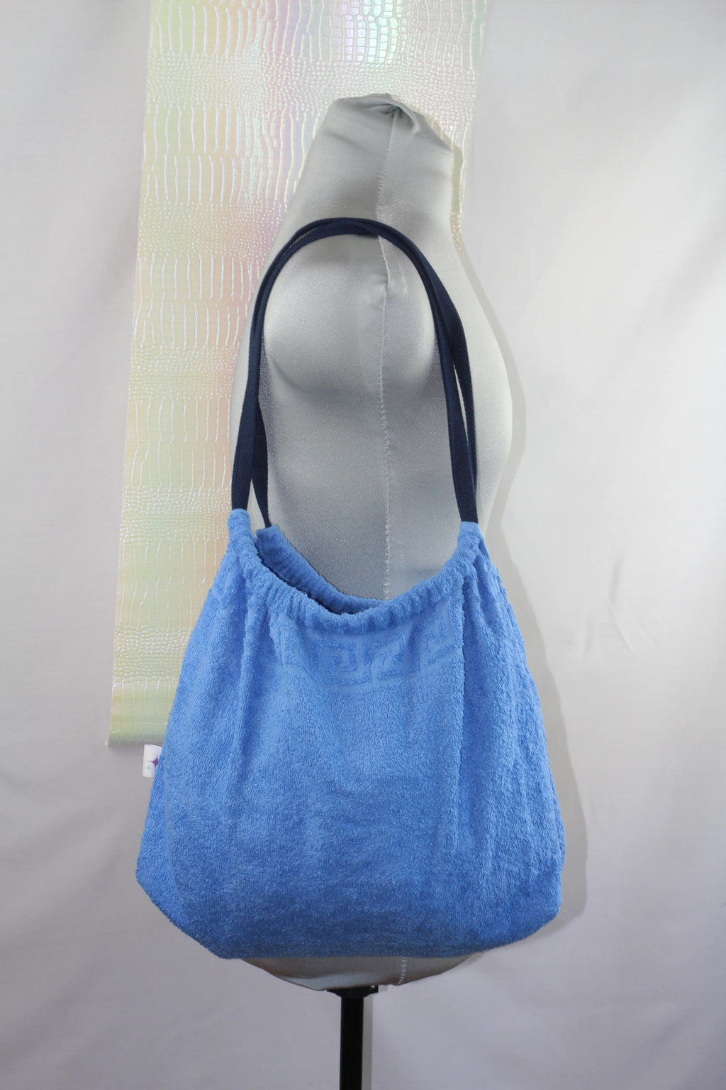 Sac Cabas Éponge Upcyclé – "Royal Blue"