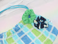 Sac Cabas Éponge Upcyclé – "Ocean & Lime"