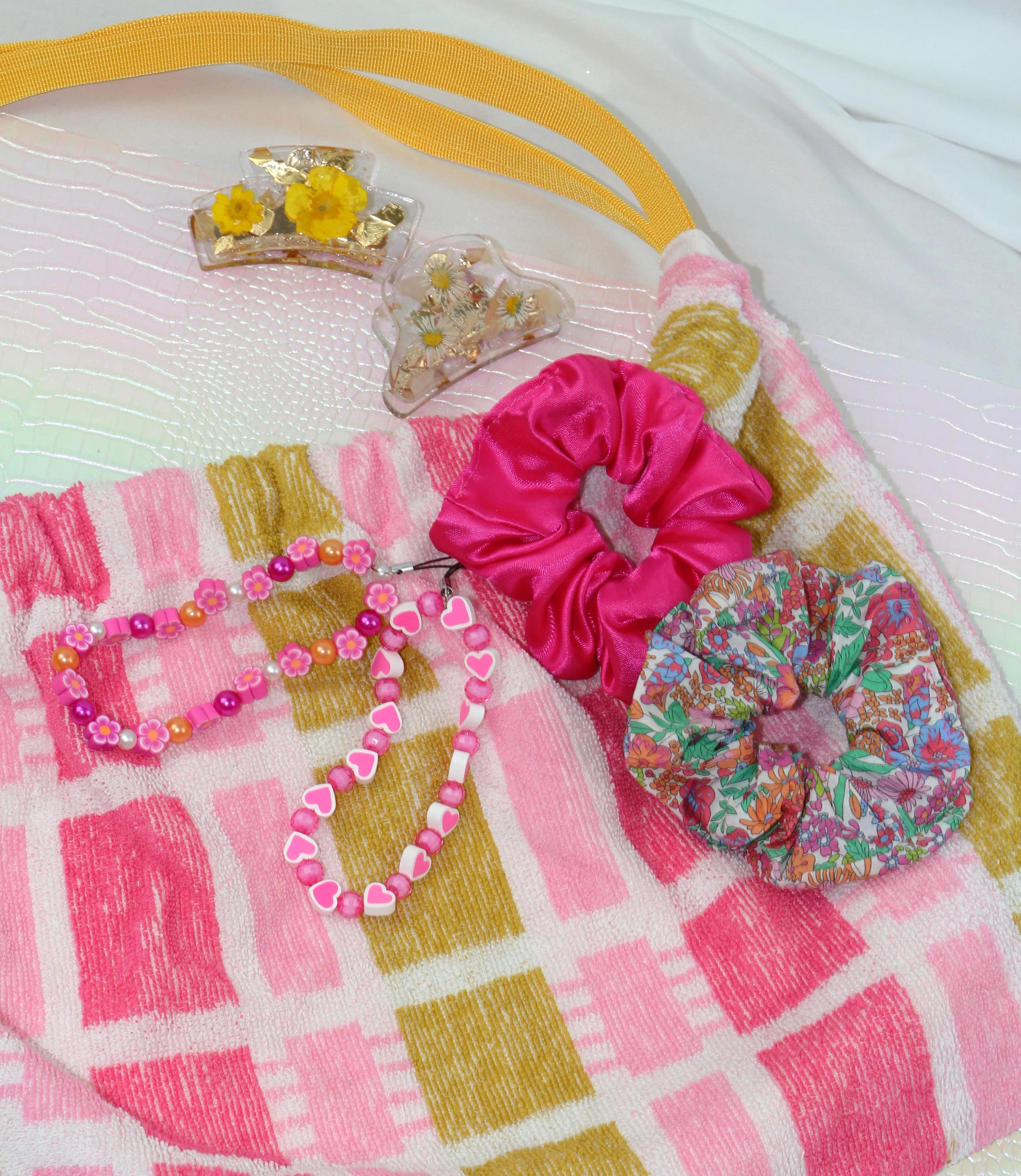 Sac Cabas Éponge Upcyclé – "Pink Sunshine"
