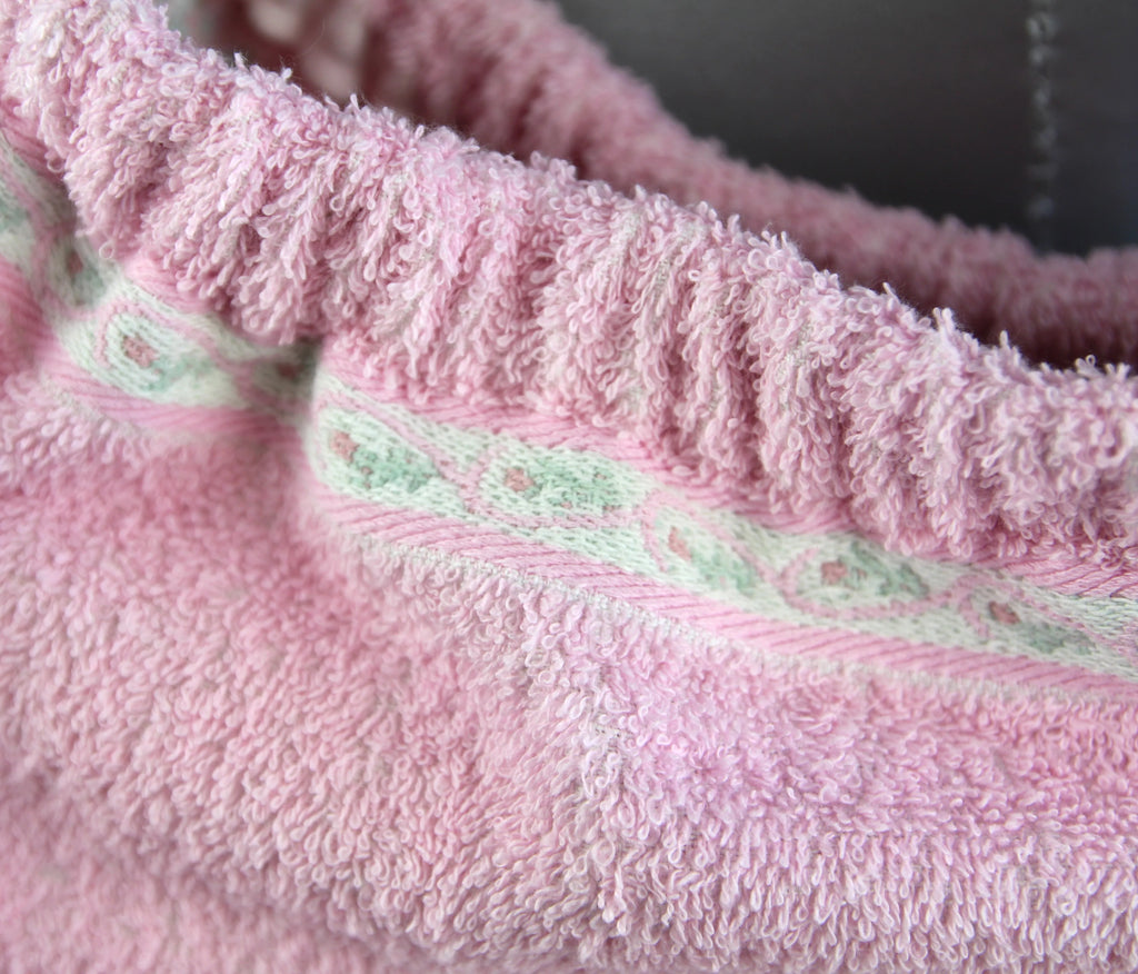 Sac Cabas Éponge Upcyclé – "Pink Blossom Vintage"
