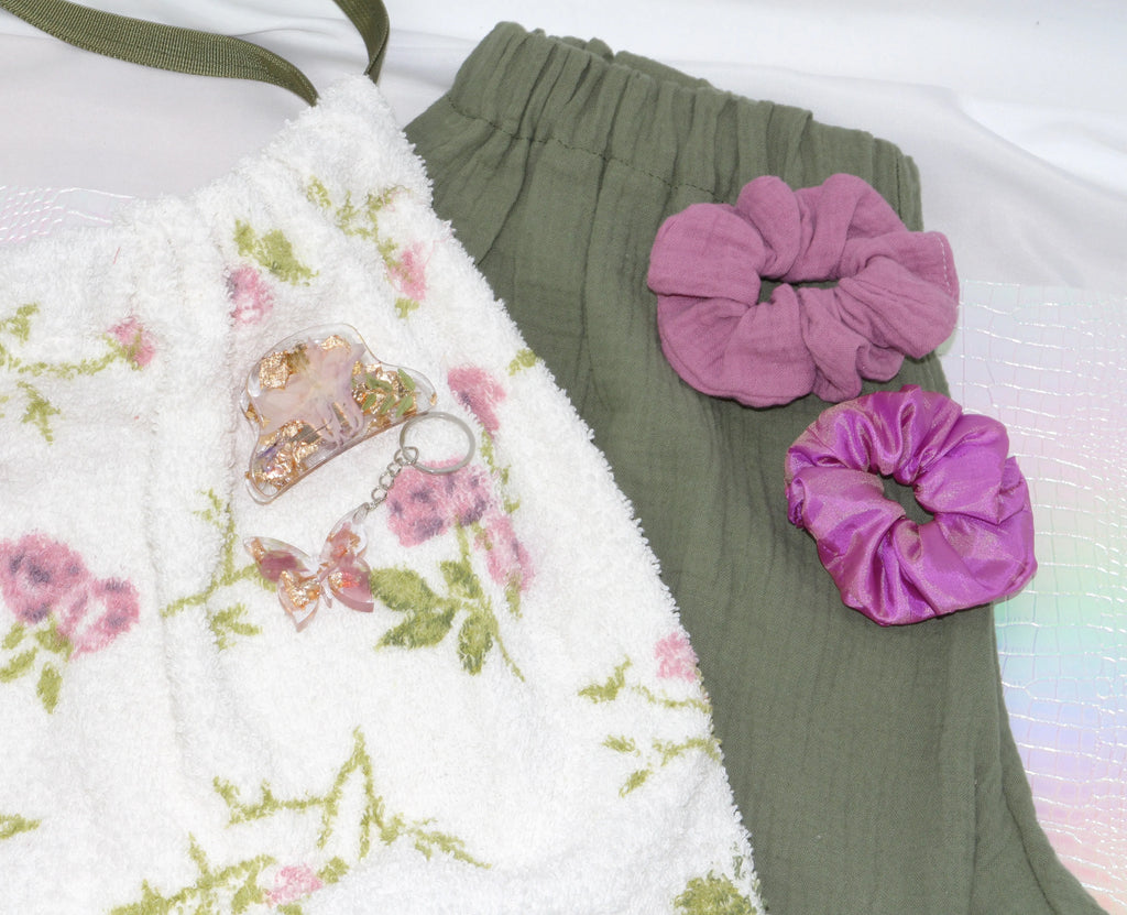 Sac Cabas Éponge Upcyclé – "English Rose"