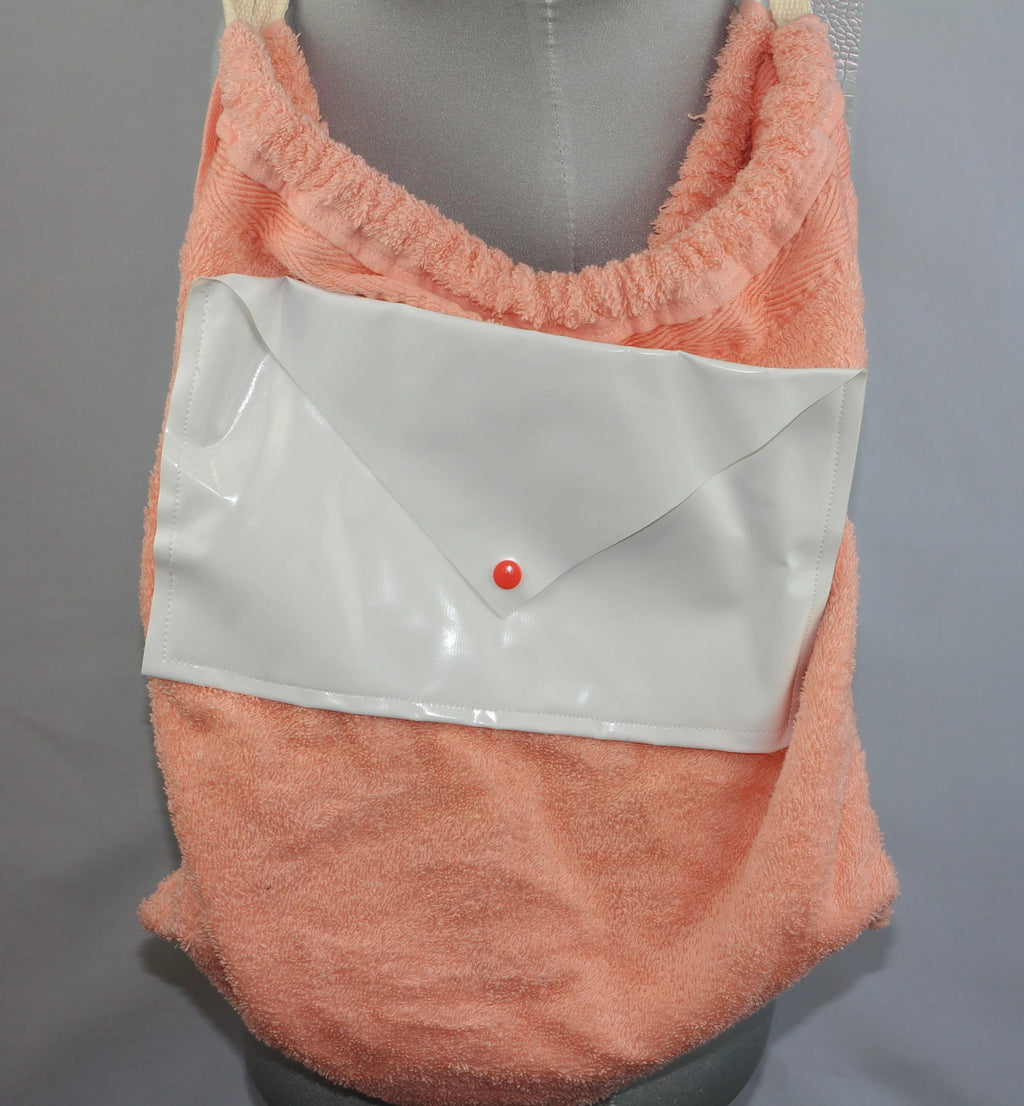 Sac Cabas Éponge Upcyclé – "Sweet Peach"