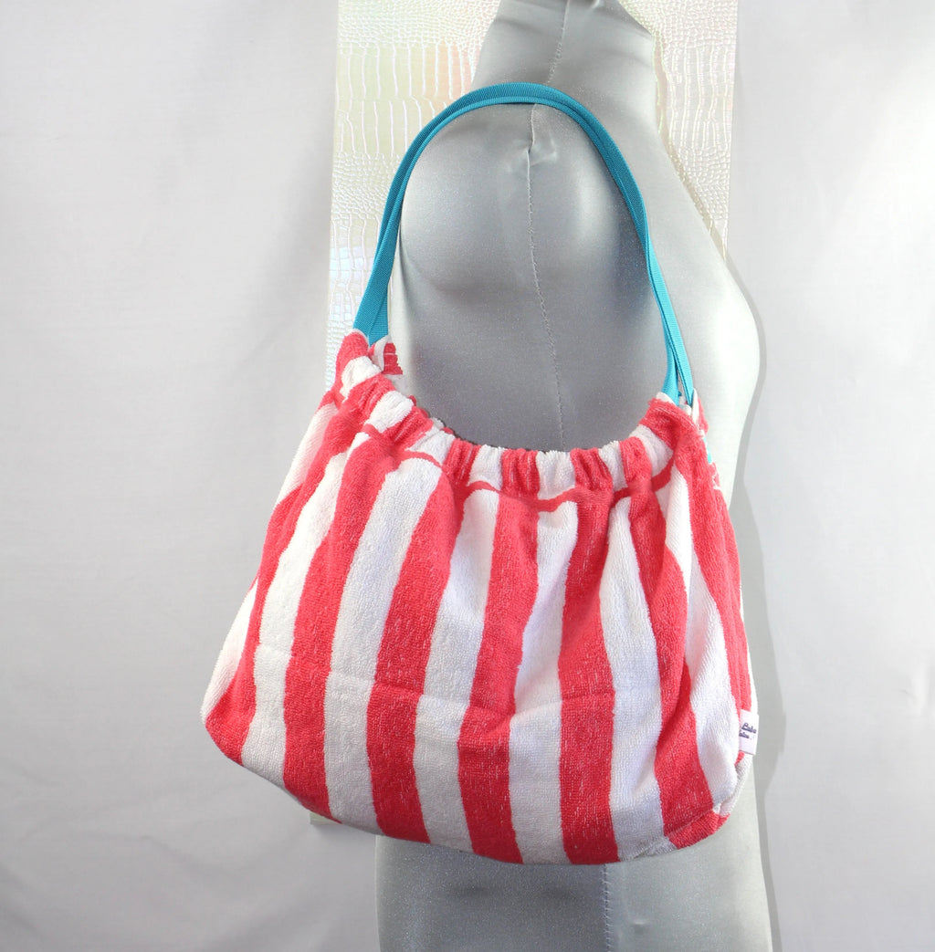 Sac Cabas Éponge Upcyclé – "Tropical Stripes"